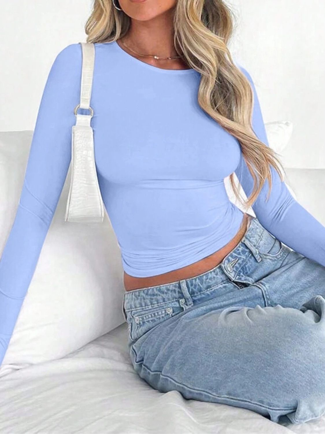 Women's Round Neck Long Sleeve T-Shirt