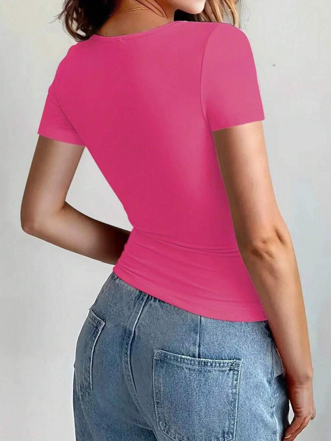 Women's Round Neck Short Sleeve T-Shirt