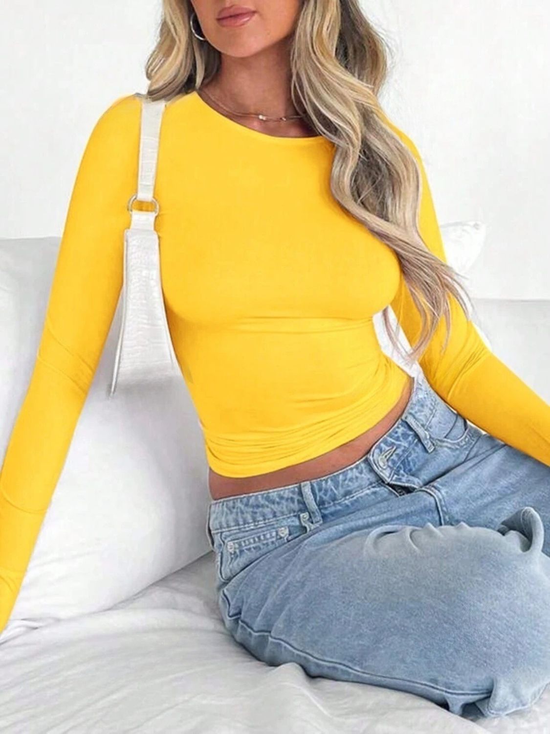 Women's Round Neck Long Sleeve T-Shirt