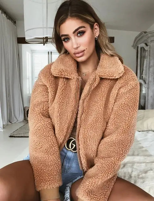 Women's Chic Winter Fleece Coat