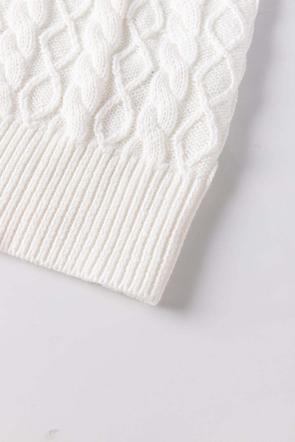 Women's Cable Knit Turtleneck Sweater Top