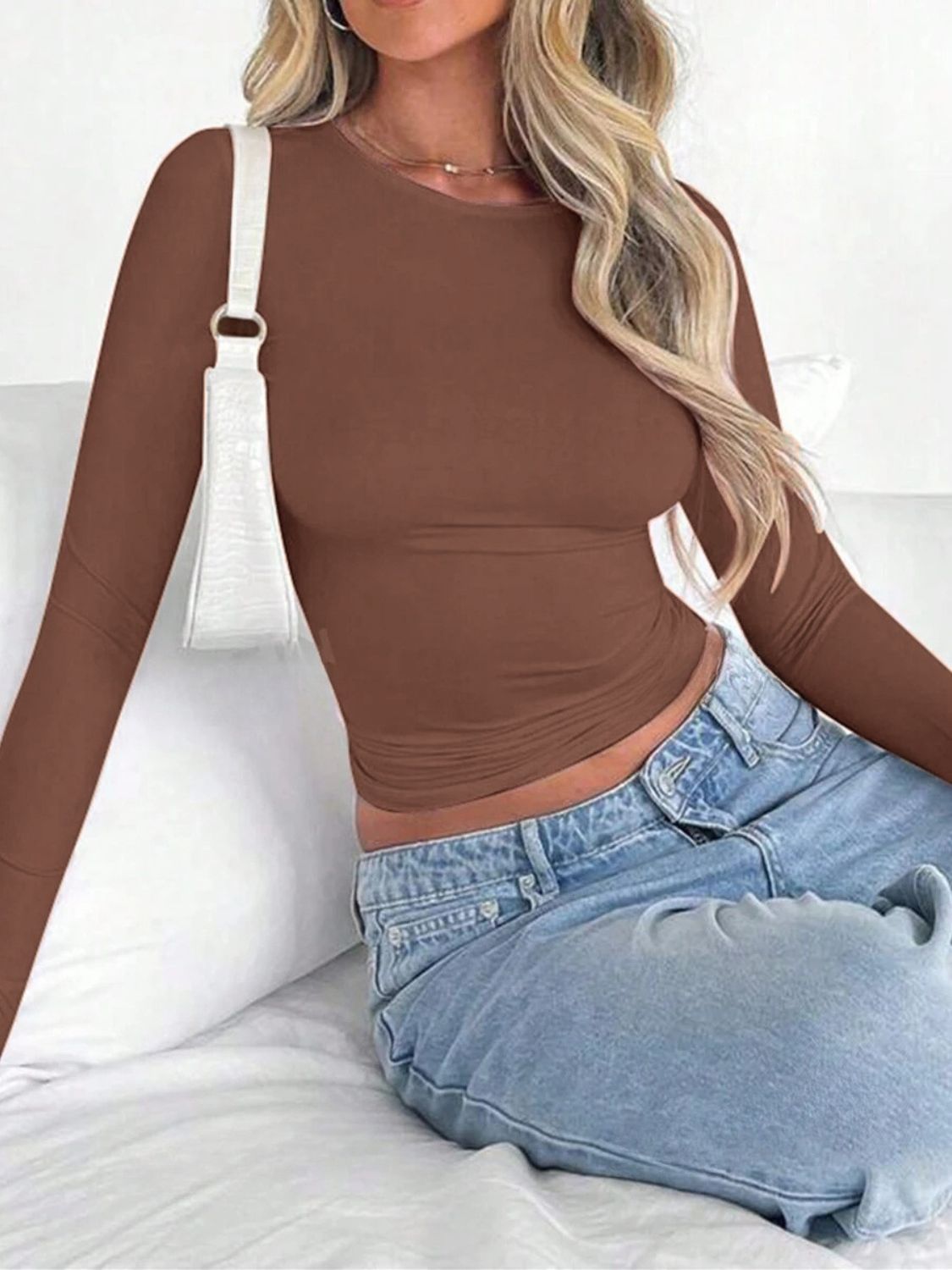 Women's Round Neck Long Sleeve T-Shirt