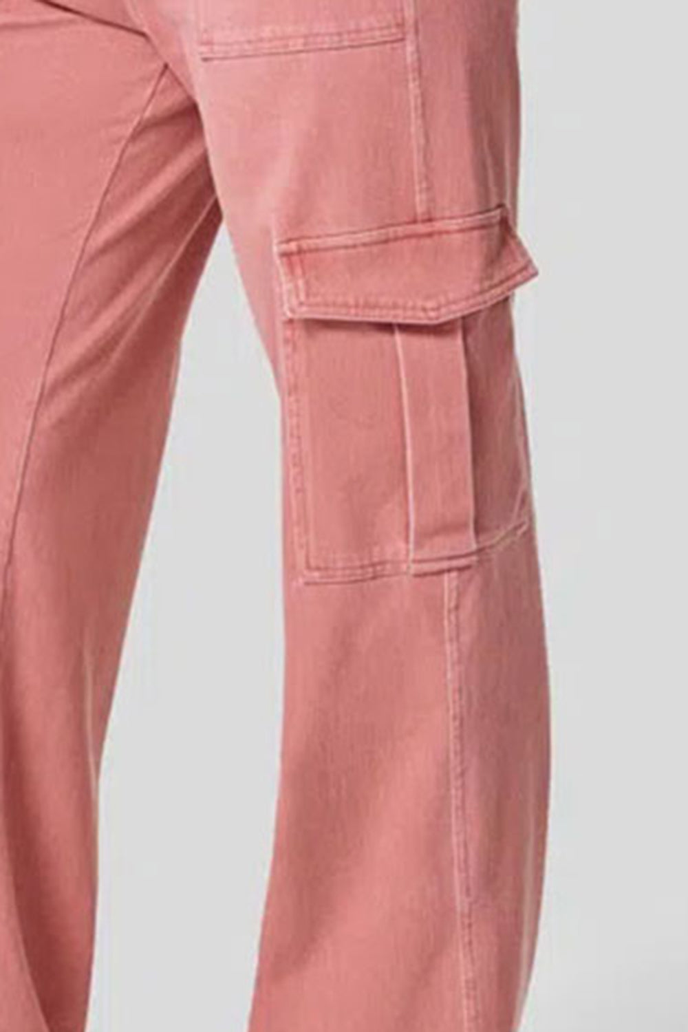 Women's High Waist Straight Leg Cargo Jeans
