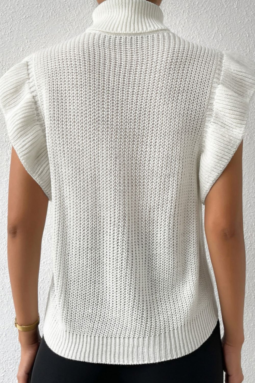 Women's Cable Knit Turtleneck Sweater Top