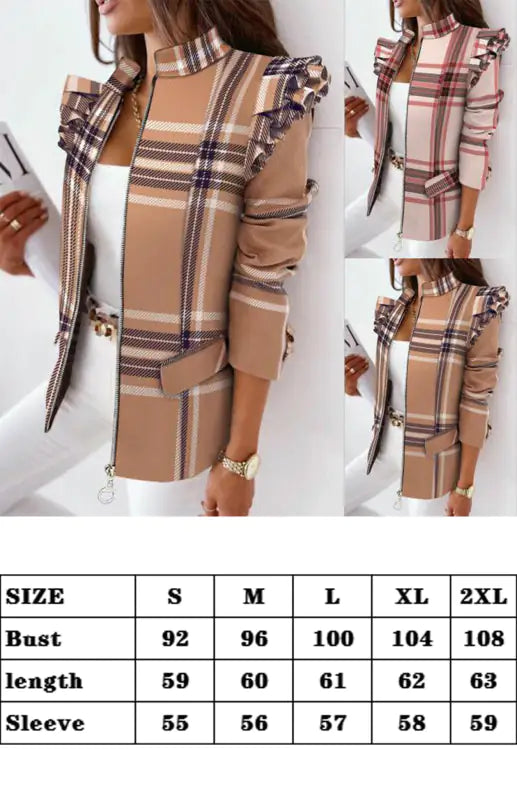 Women's Long Sleeve Printed Coat