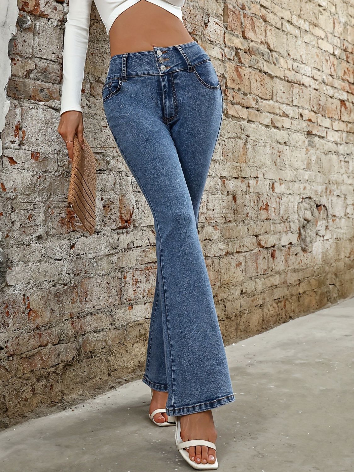 Women's Pocketed Bootcut Jeans