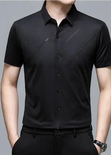 Men's Short-Sleeved Seamless Shirt