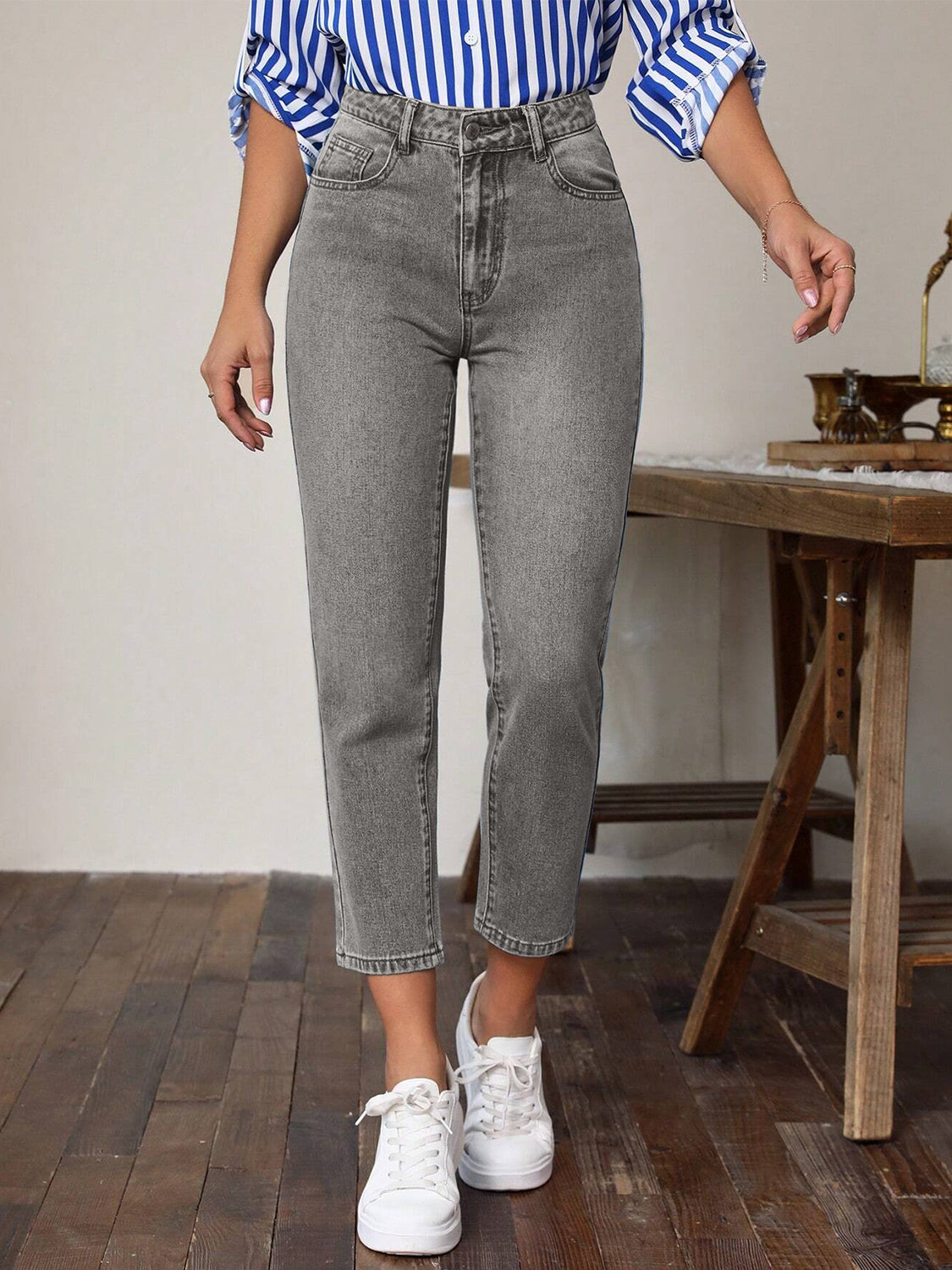 Women's Multipcket High Waist Jeans