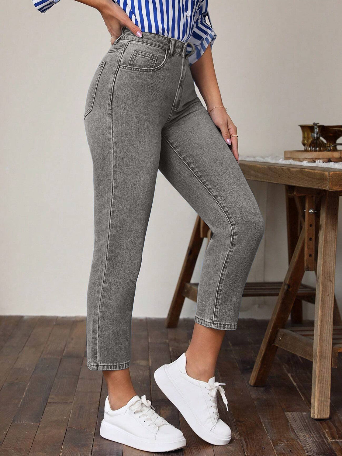 Women's Multipcket High Waist Jeans