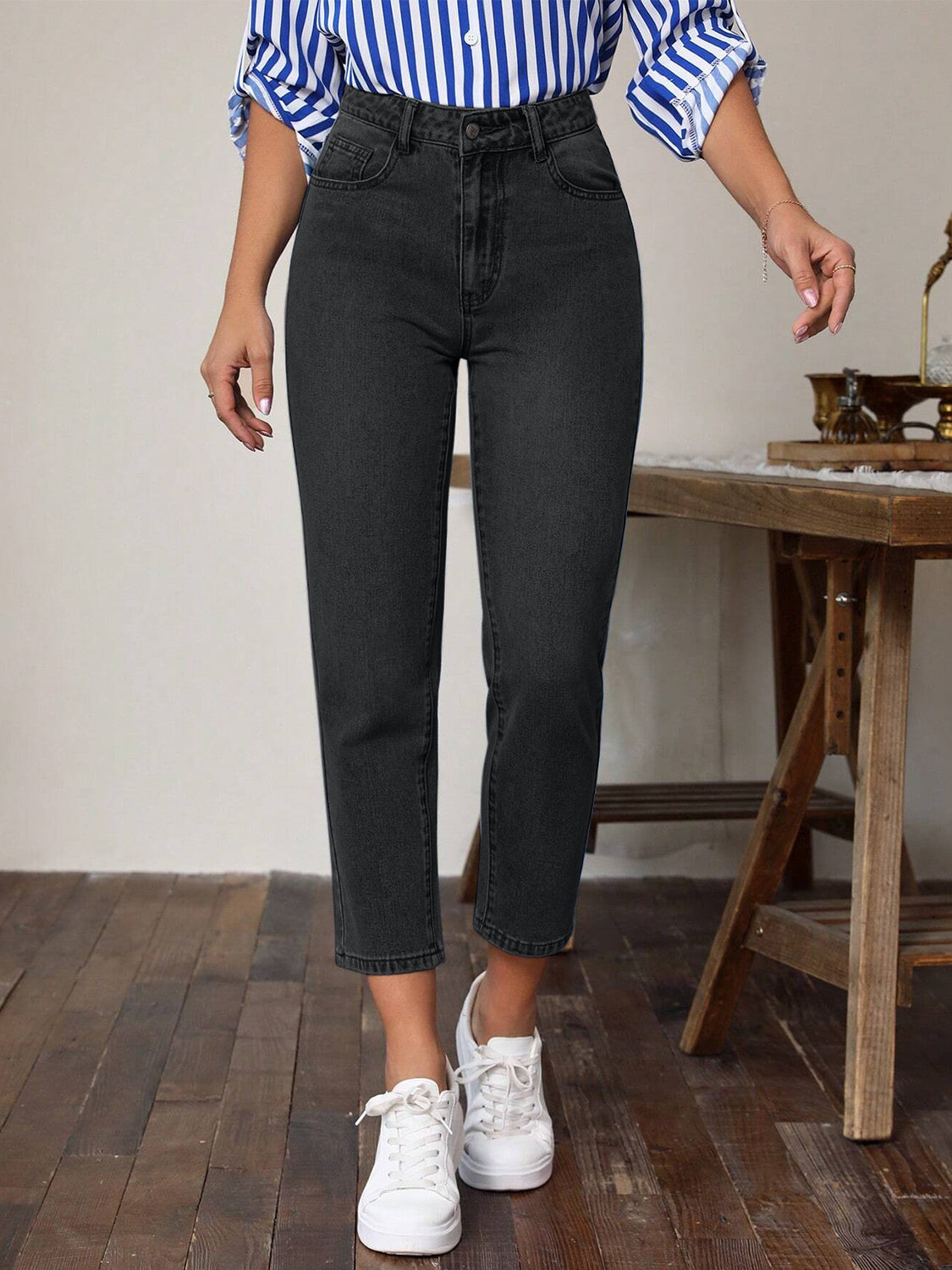 Women's Multipcket High Waist Jeans