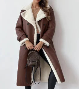 Women's Maillard Wear Composite Leather Plush Coat