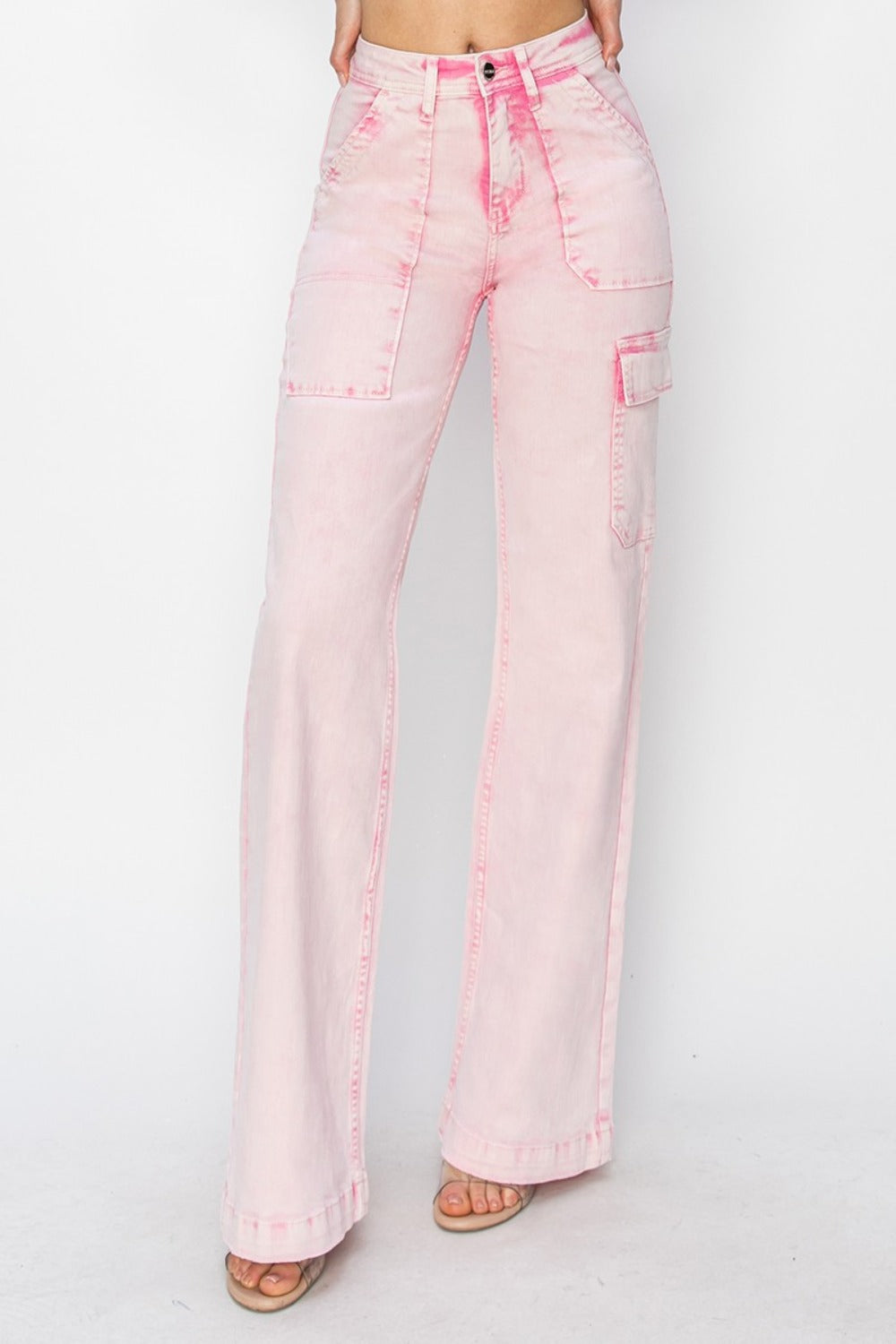 Women's High Rise Cargo Pocket Jeans