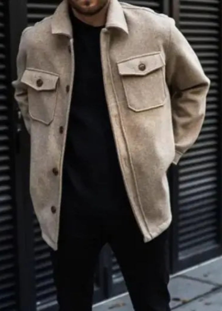 Men's Daily Wear Mid Length Coat