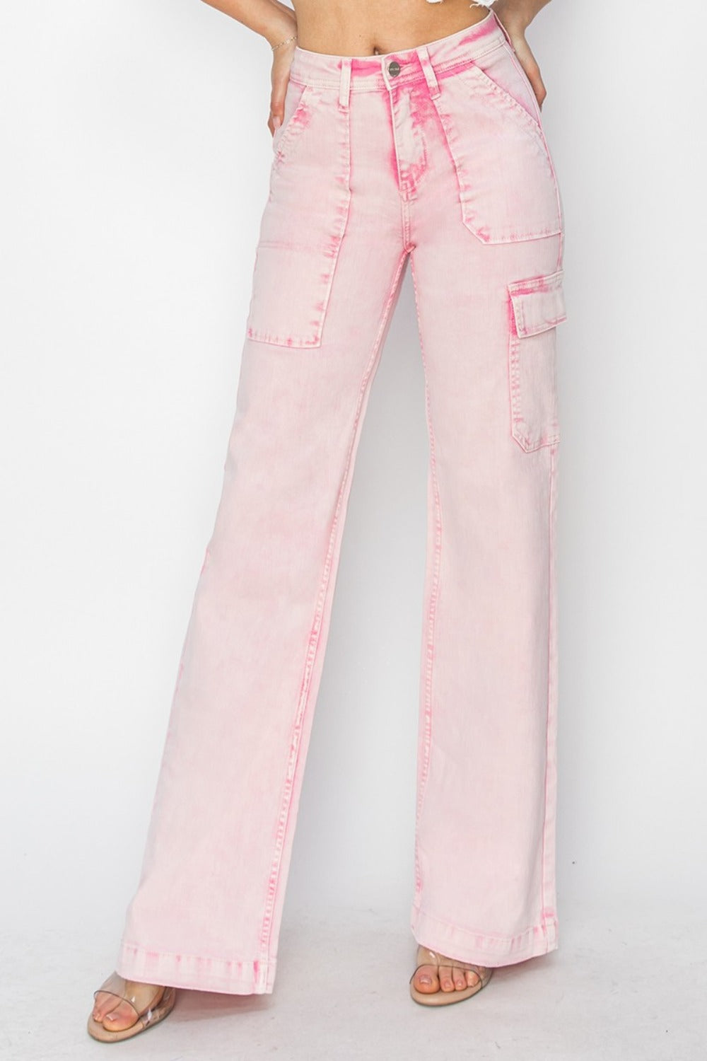 Women's High Rise Cargo Pocket Jeans