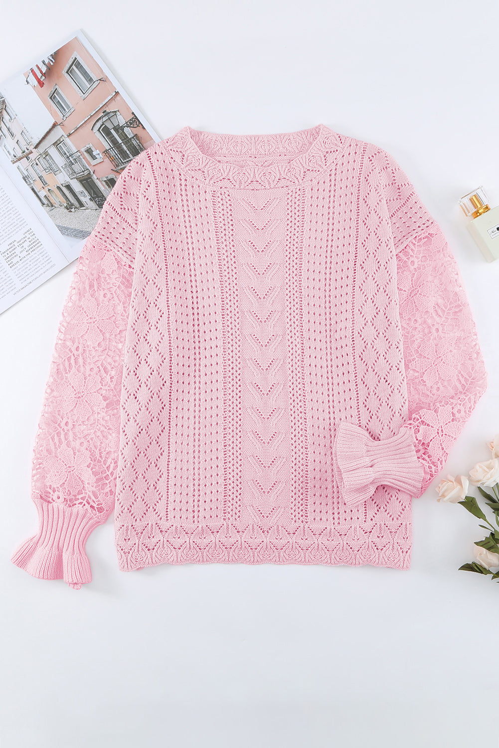 Women's Round Neck Long Sleeve Sweater Top