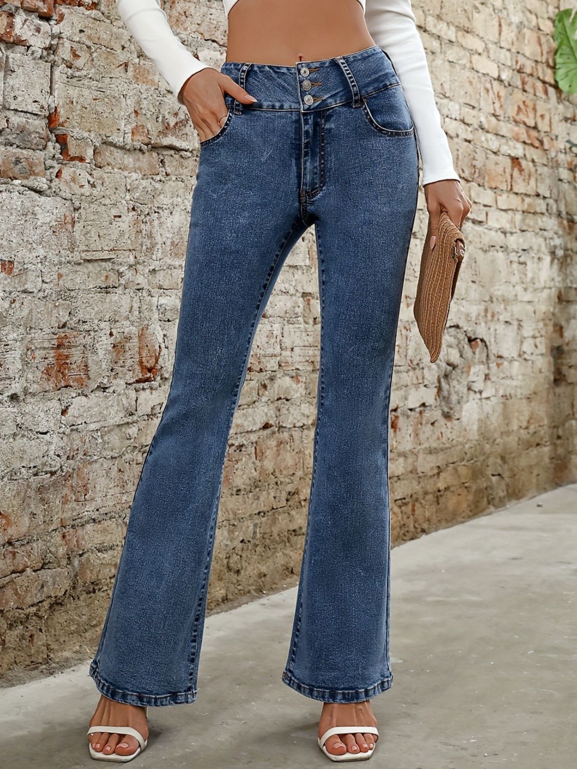 Women's Pocketed Bootcut Jeans