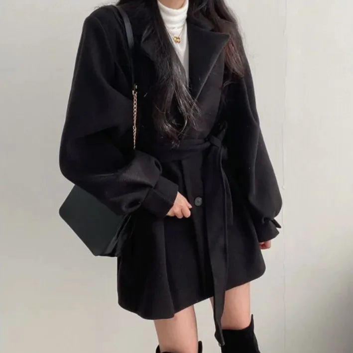 Women's Thickened Wool Coat