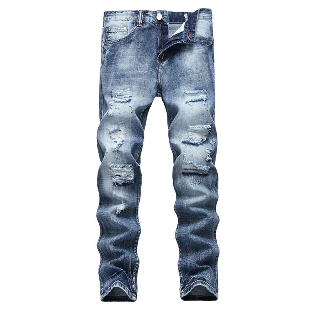 Men's Fashionable Ripped Skinny Jeans