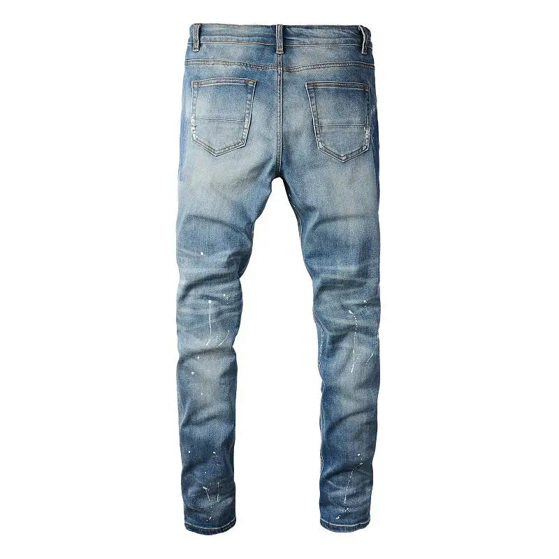 Men's Classic Ripped Denim Jeans