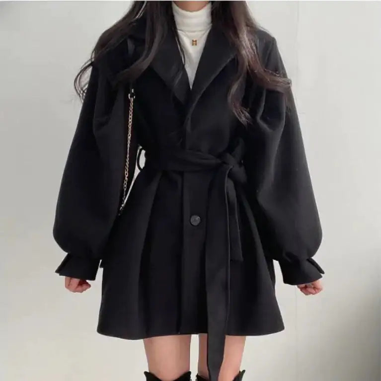 Women's Thickened Wool Coat