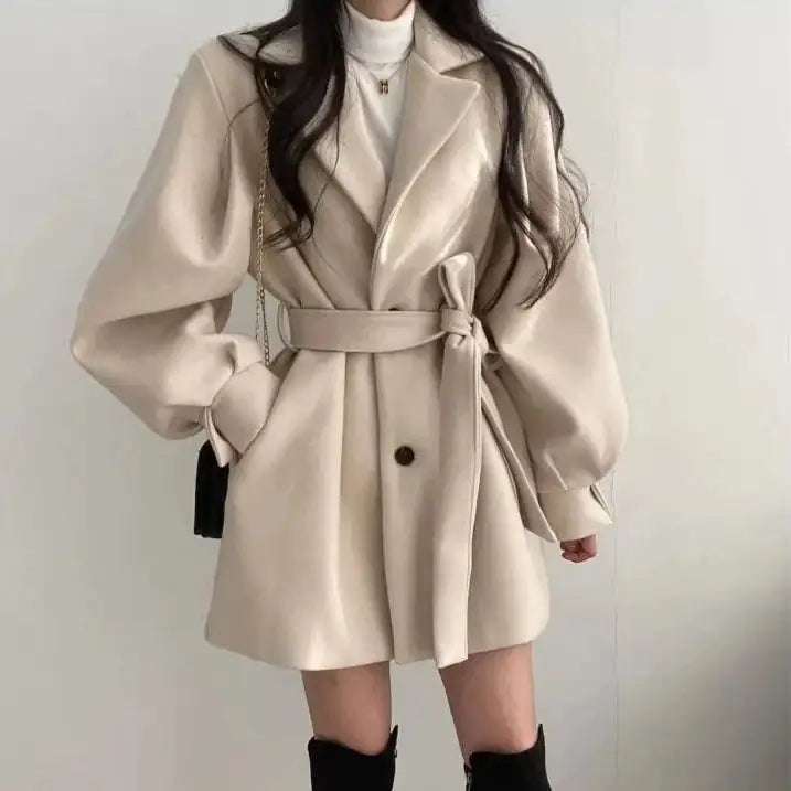 Women's Thickened Wool Coat