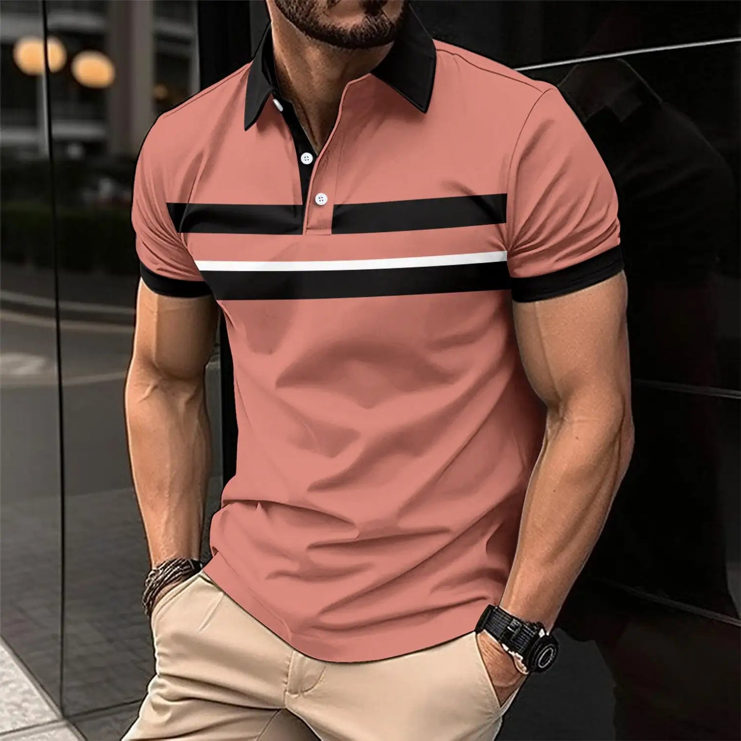 Men's Casual Collar Polo Shirt