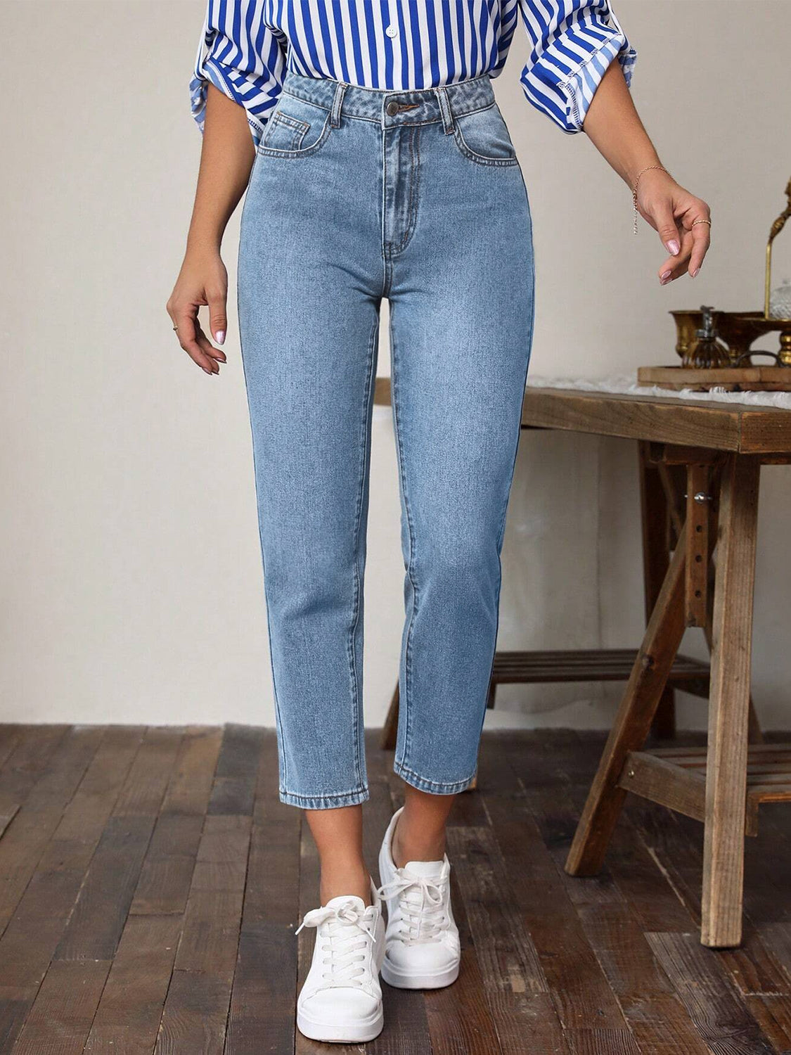 Women's Multipcket High Waist Jeans