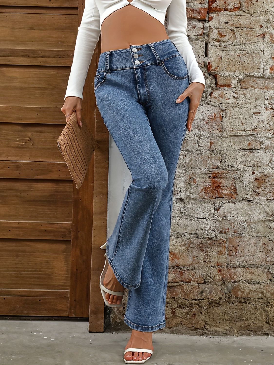 Women's Pocketed Bootcut Jeans