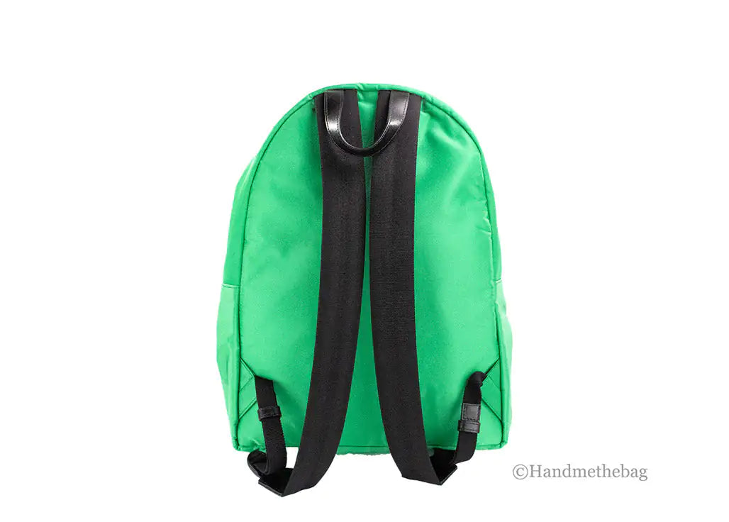 Versace Green Nylon Medusa Logo Backpack