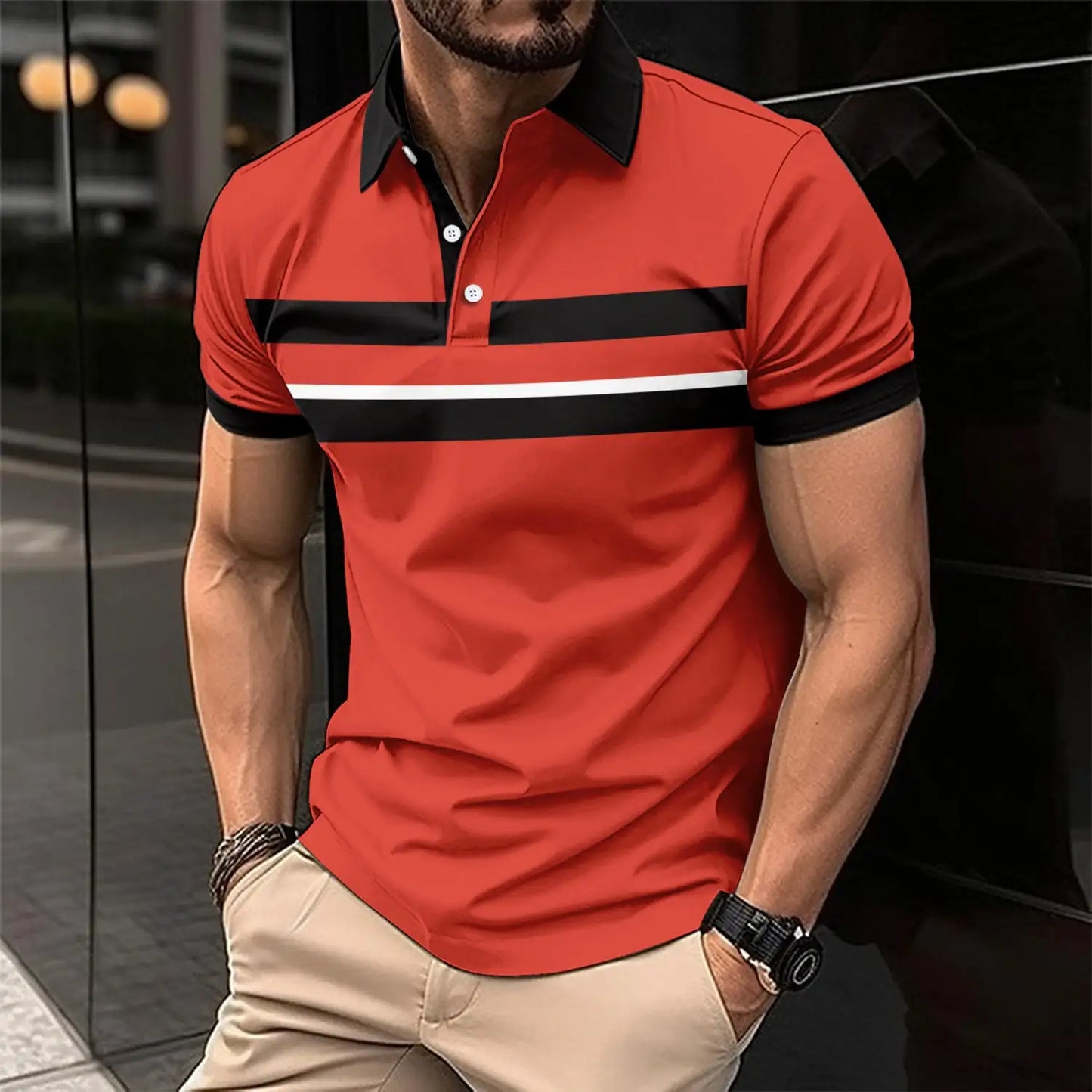 Men's Casual Collar Polo Shirt