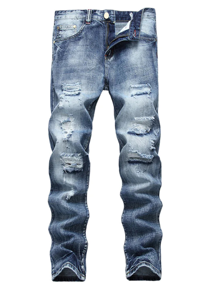 Men's Fashionable Ripped Skinny Jeans