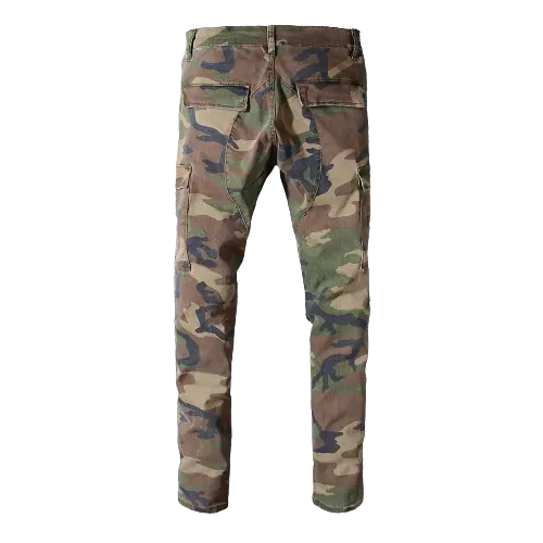 Men's Urban Edge Camouflage Ripped Jeans