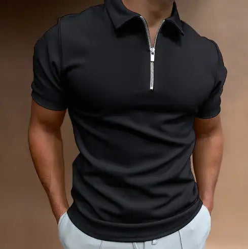 Men's Santiago Zip-Up Polo Shirt