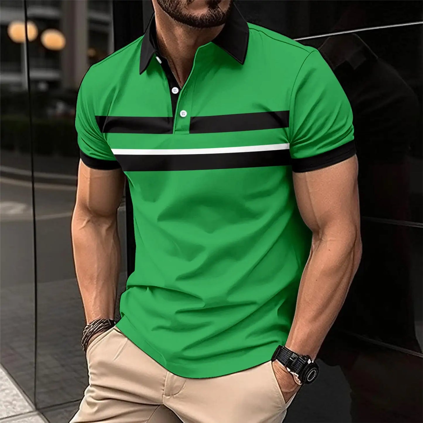 Men's Casual Collar Polo Shirt