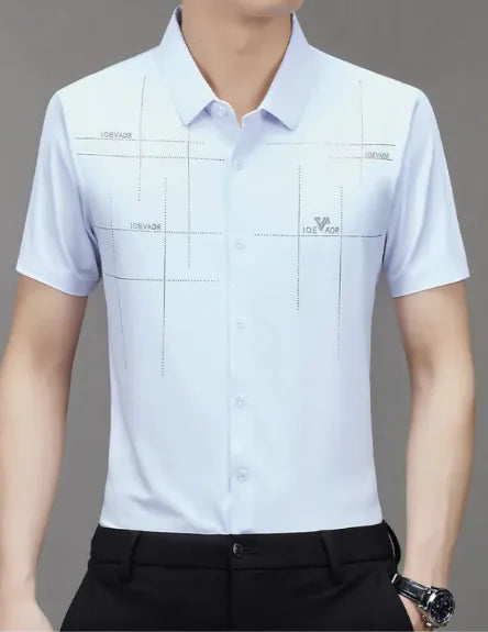 Men's Short-Sleeved Seamless Shirt