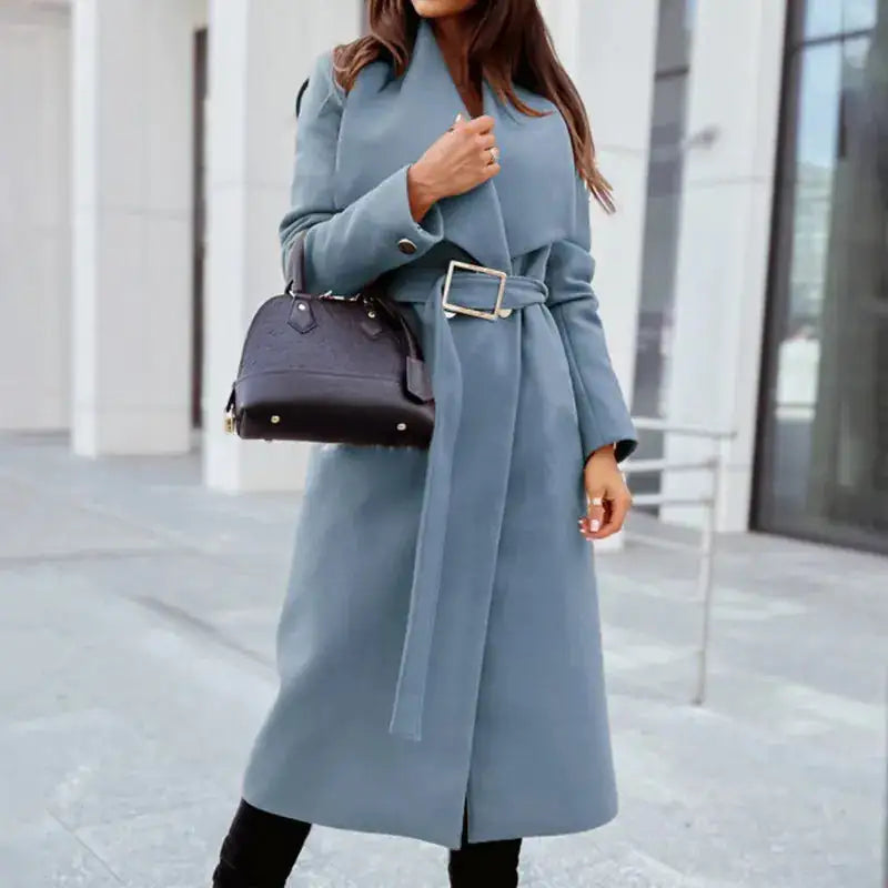 Women;s Long Sleeve Fashion Trench Coat