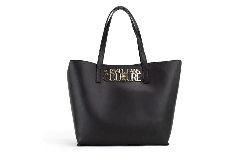 Versace Jeans Couture Logo Lock Tote Shoulder Bag