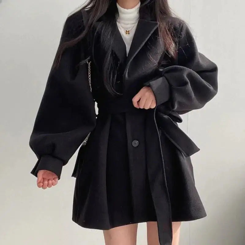 Women's Thickened Wool Coat