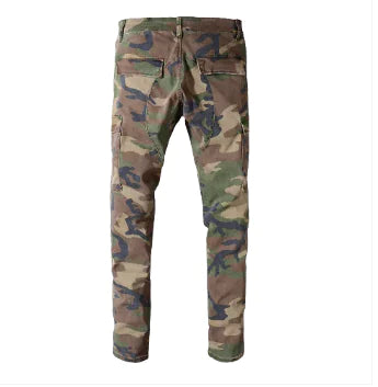 Men's Urban Edge Camouflage Ripped Jeans