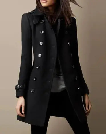 Women's Spring Mid Trench Coat