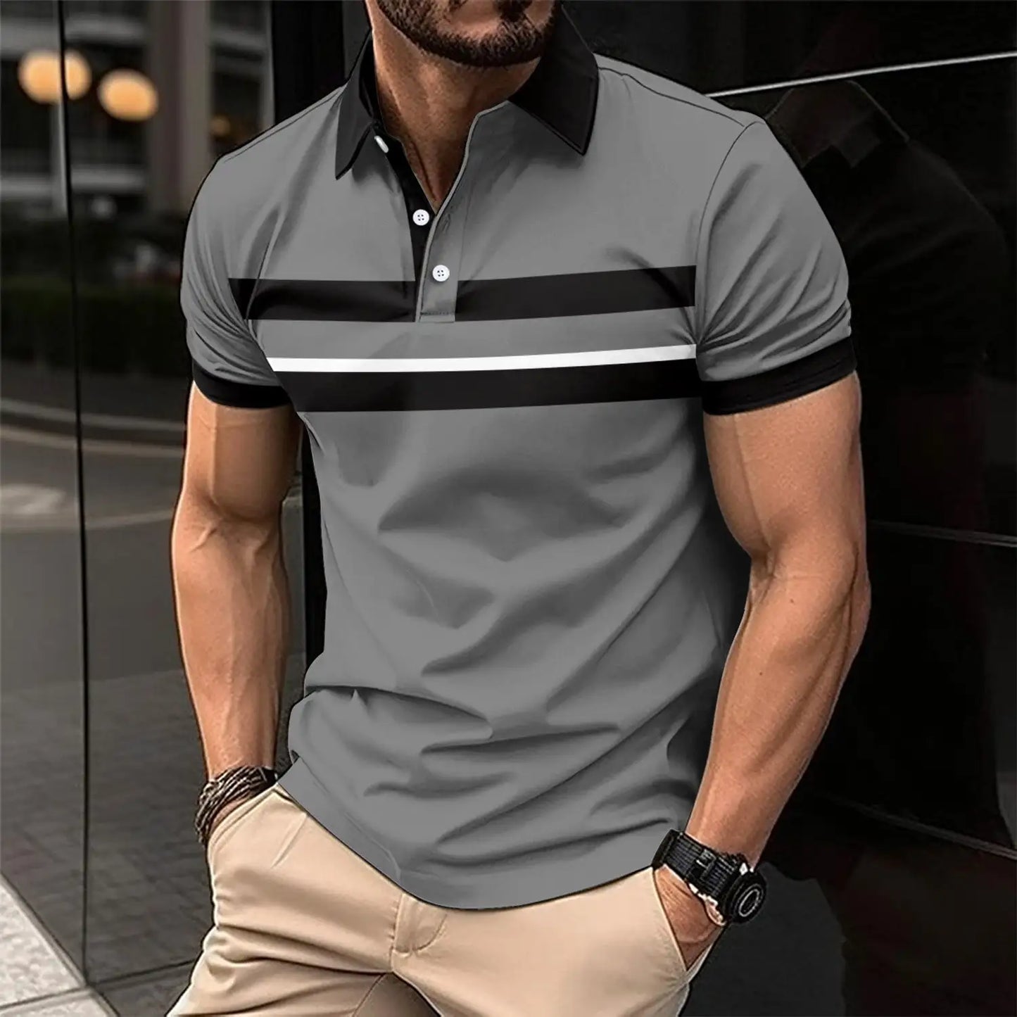 Men's Casual Collar Polo Shirt