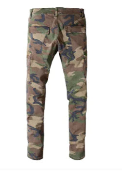 Men's Urban Edge Camouflage Ripped Jeans