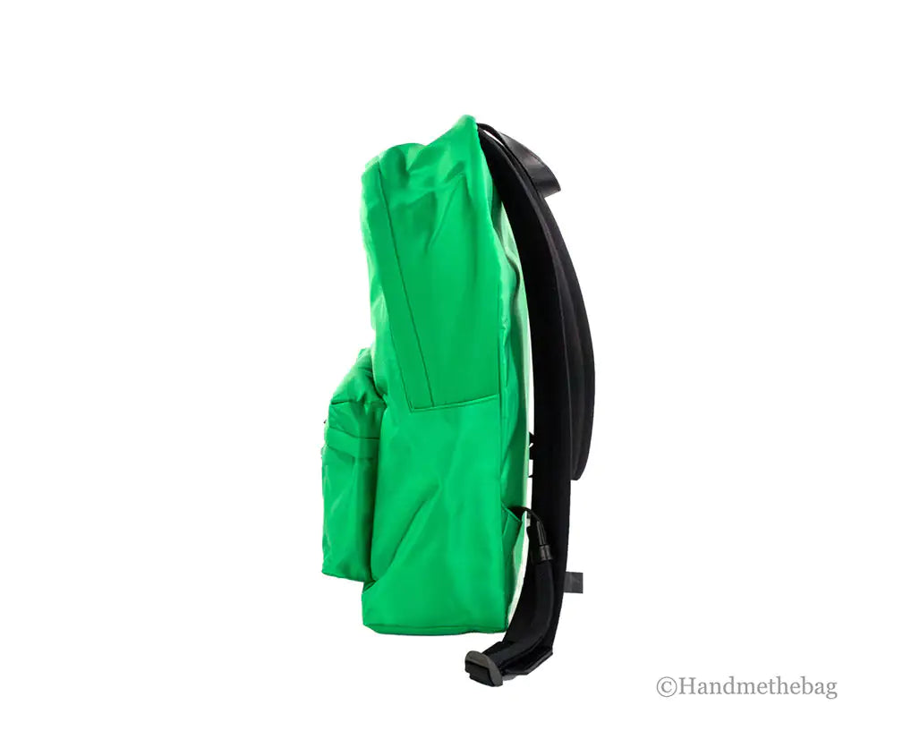 Versace Green Nylon Medusa Logo Backpack